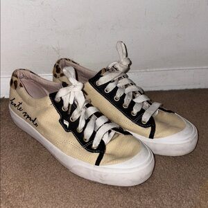 Kate Spade Women's Cream and Black Sneakers